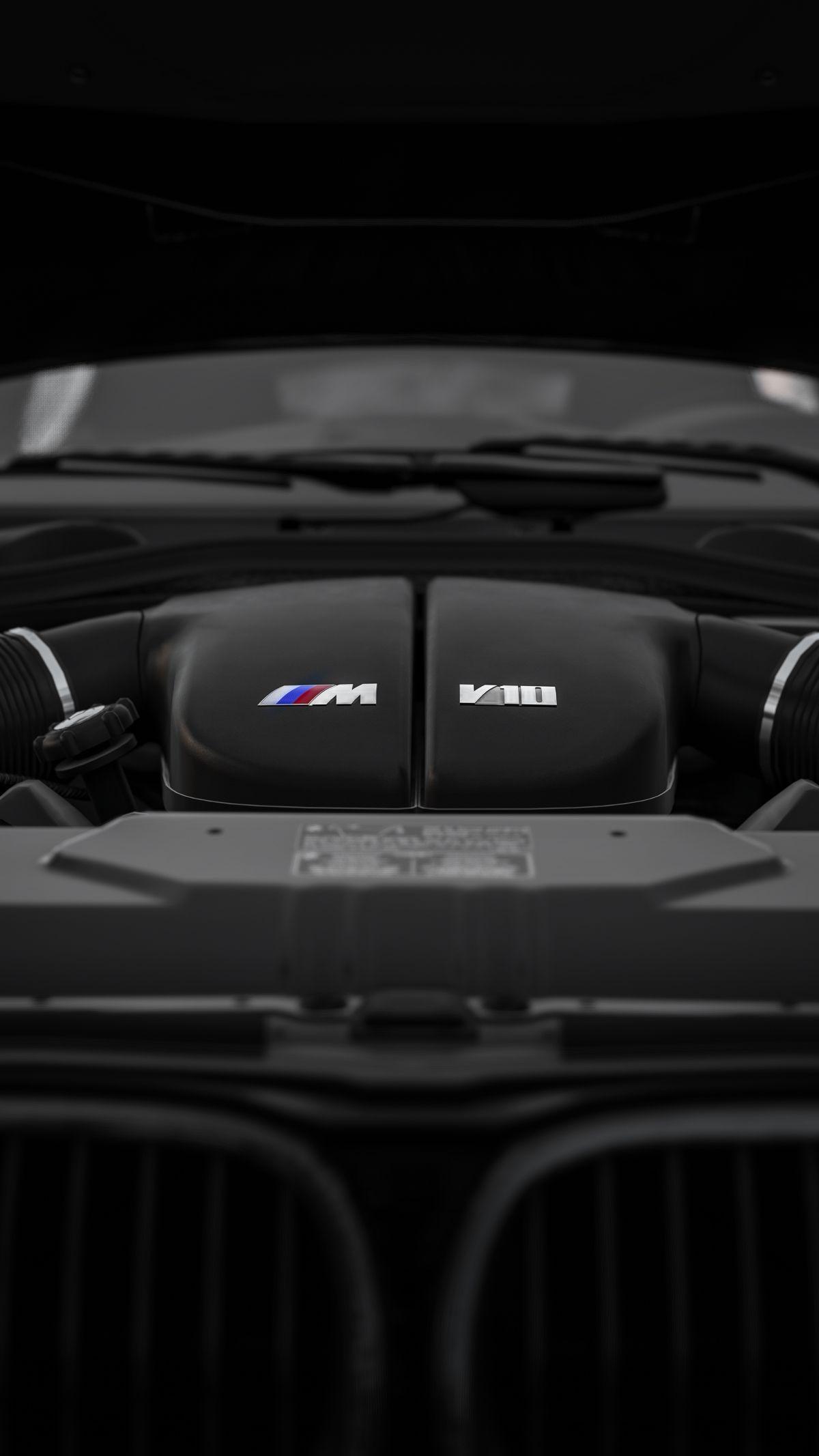 1200x2133 BMW M5 E60 Engine Wallpaper