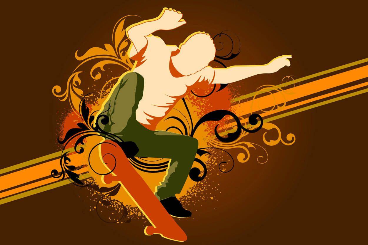 1251x834 Livingwalls Photo wallpaper «Skater boy» 036950
