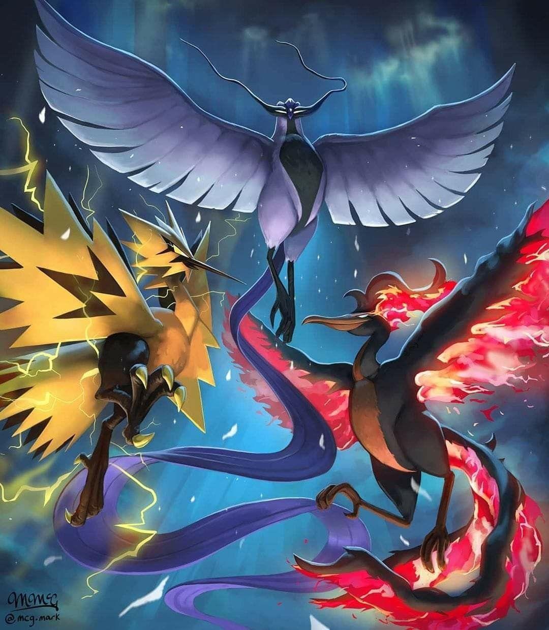 1080x1239 I'm still on the fence about the new design of Articuno. But the others are so cool. Articuno pokemon, Moltres pokemon, Cool pokemon wallpaper