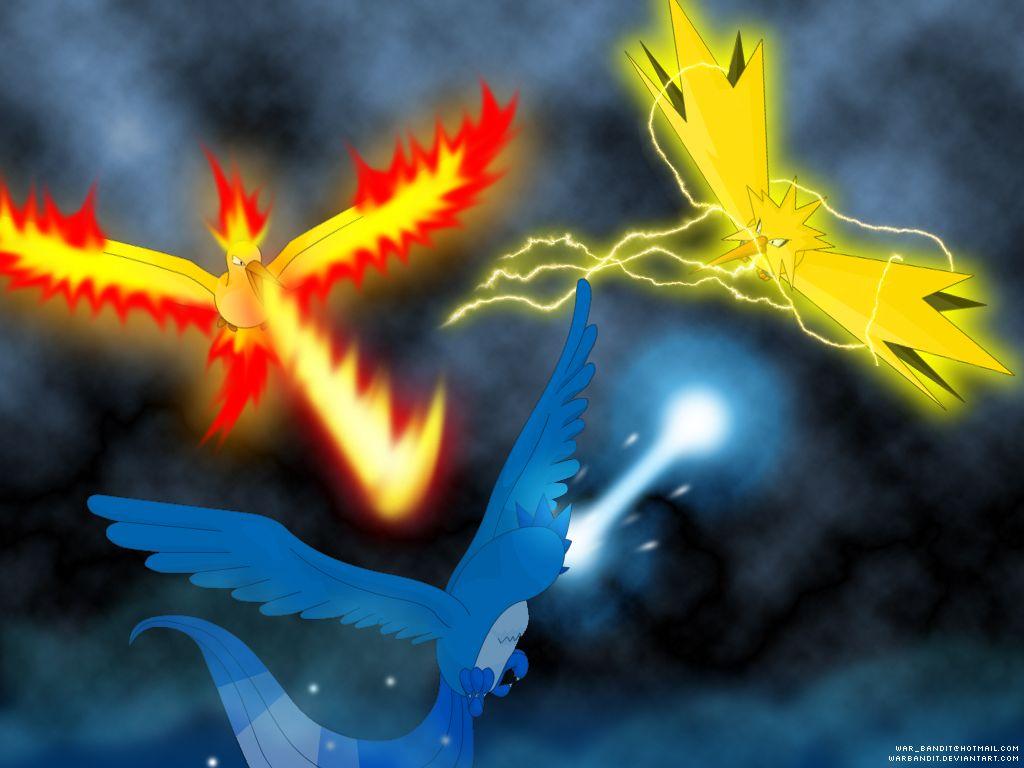 1024x768 Legendary Birdsémon Anime Image Board