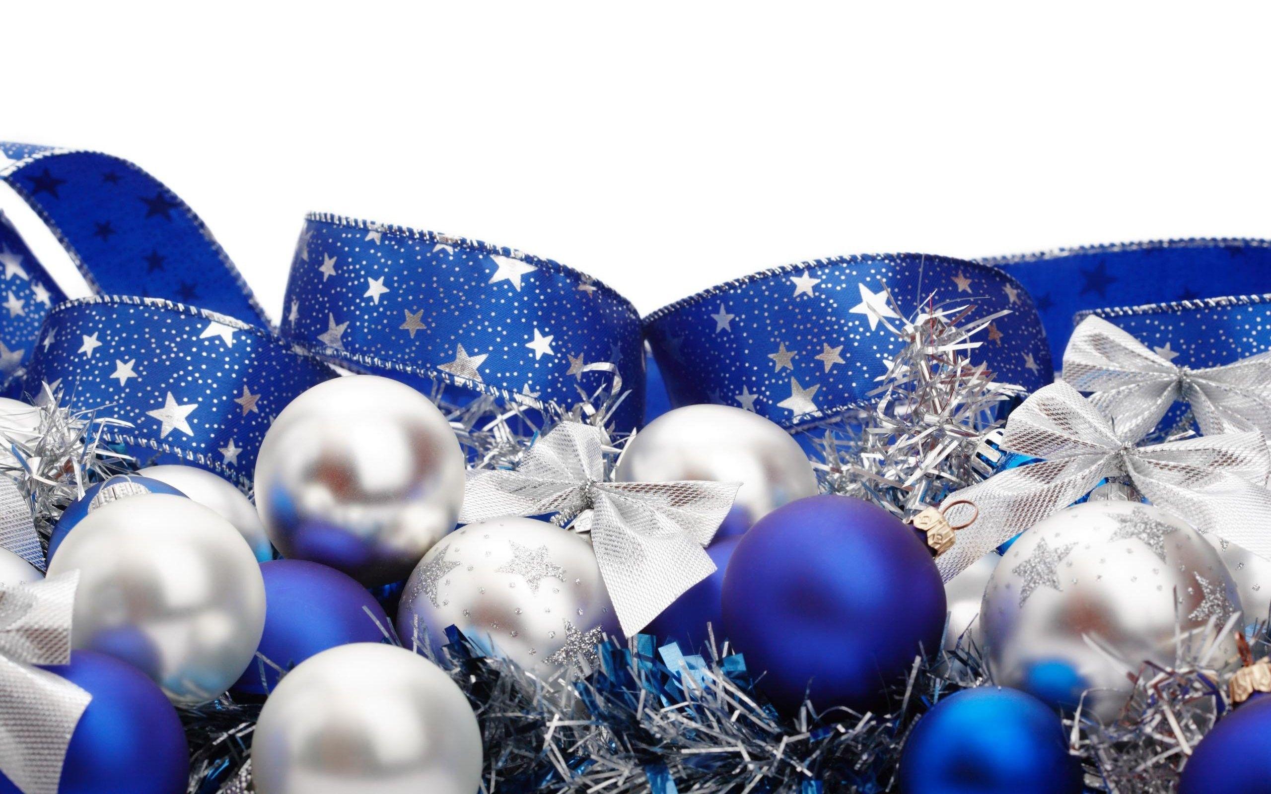 2560x1600 Blue Christmas Wallpaper