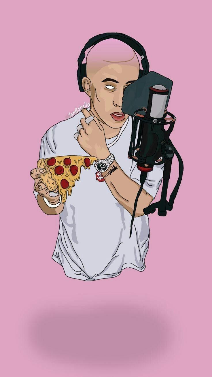736x1308 Cartoon Wallpaper Bad Bunny