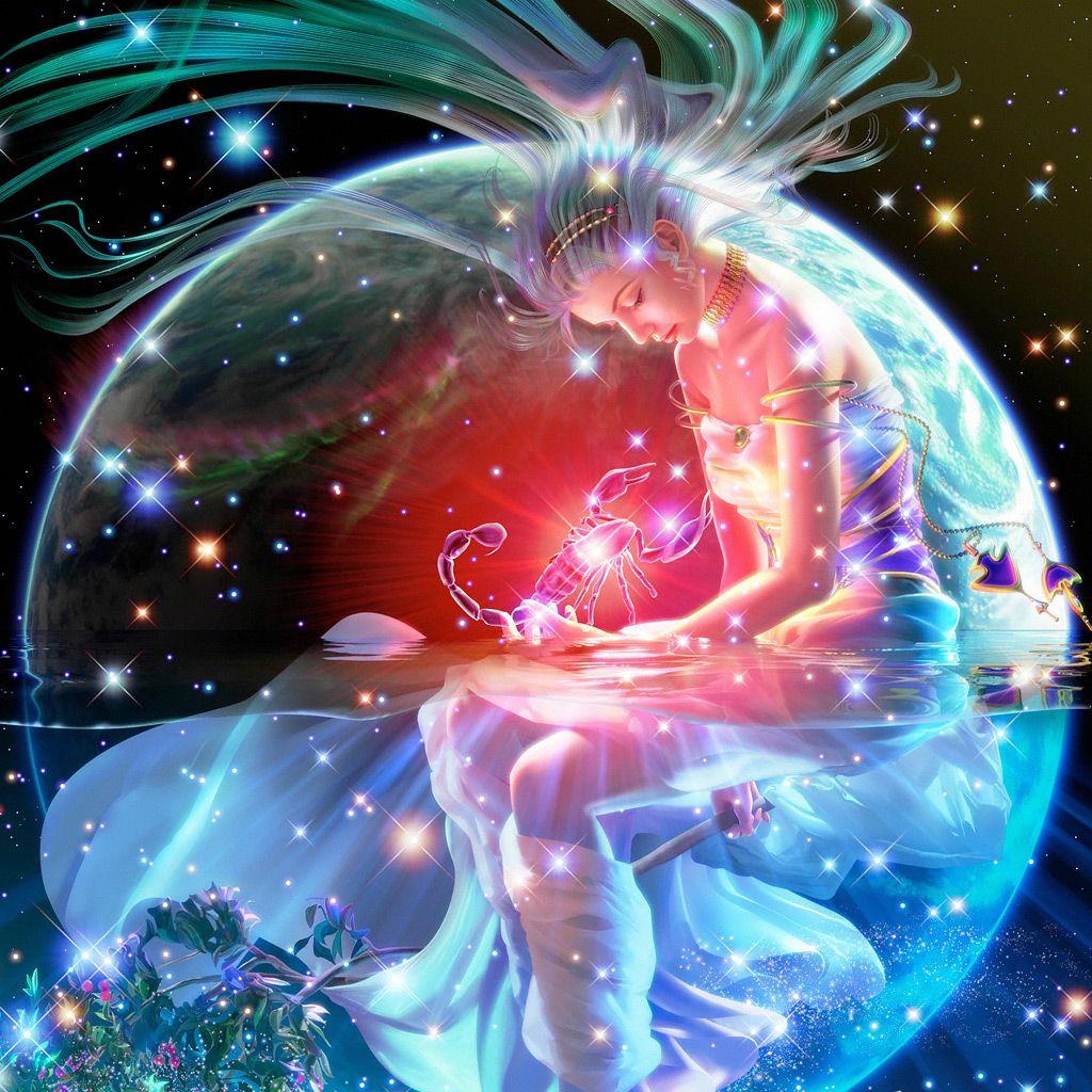 1024x1024 CG Fantasy Signs Scorpio IPhone HD Wallpaper Free