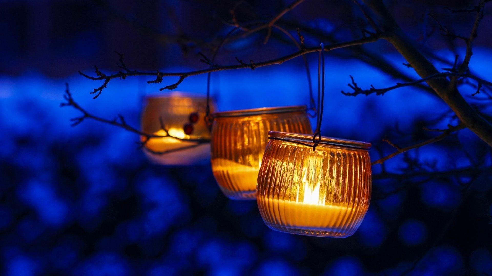 1920x1080 Night, Winter, Snow, Blue, Lantern 640x1136 IPhone 5 5S 5C SE Wallpaper, Background, Picture, Image