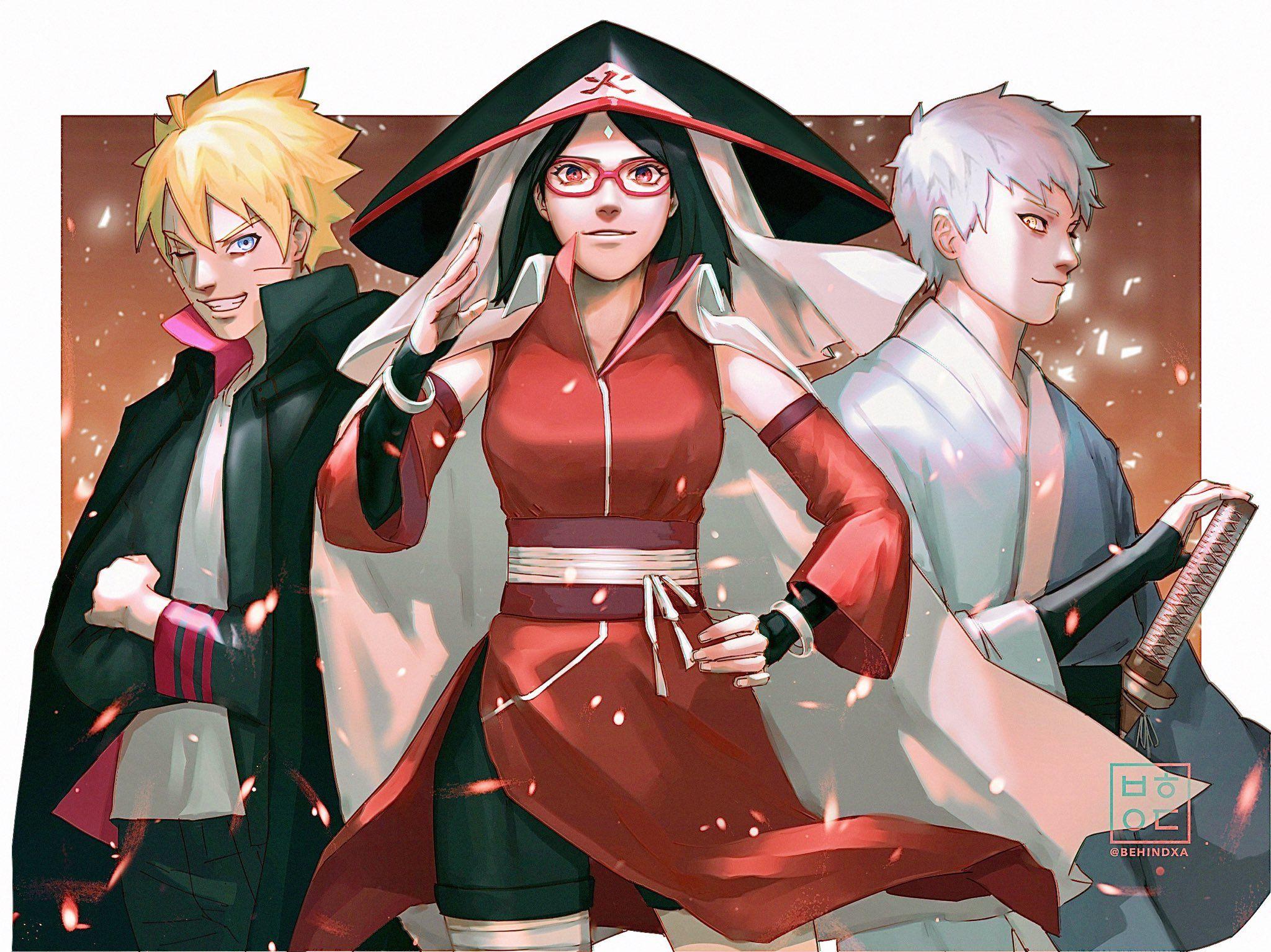 Boruto Sarada Mitsuki Wallpapers Top Free Boruto Sarada Mitsuki Backgrounds Wallpaperaccess