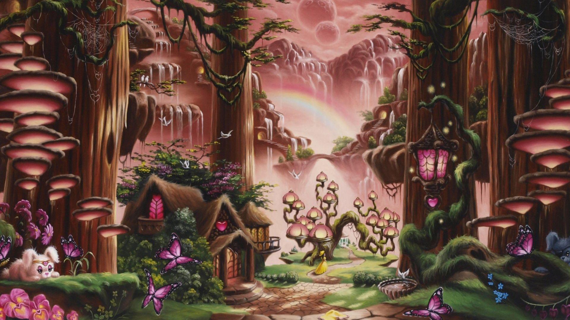 1920x1080 Cute Fairytale Cartoon Art desktop PC and Mac wallpaper