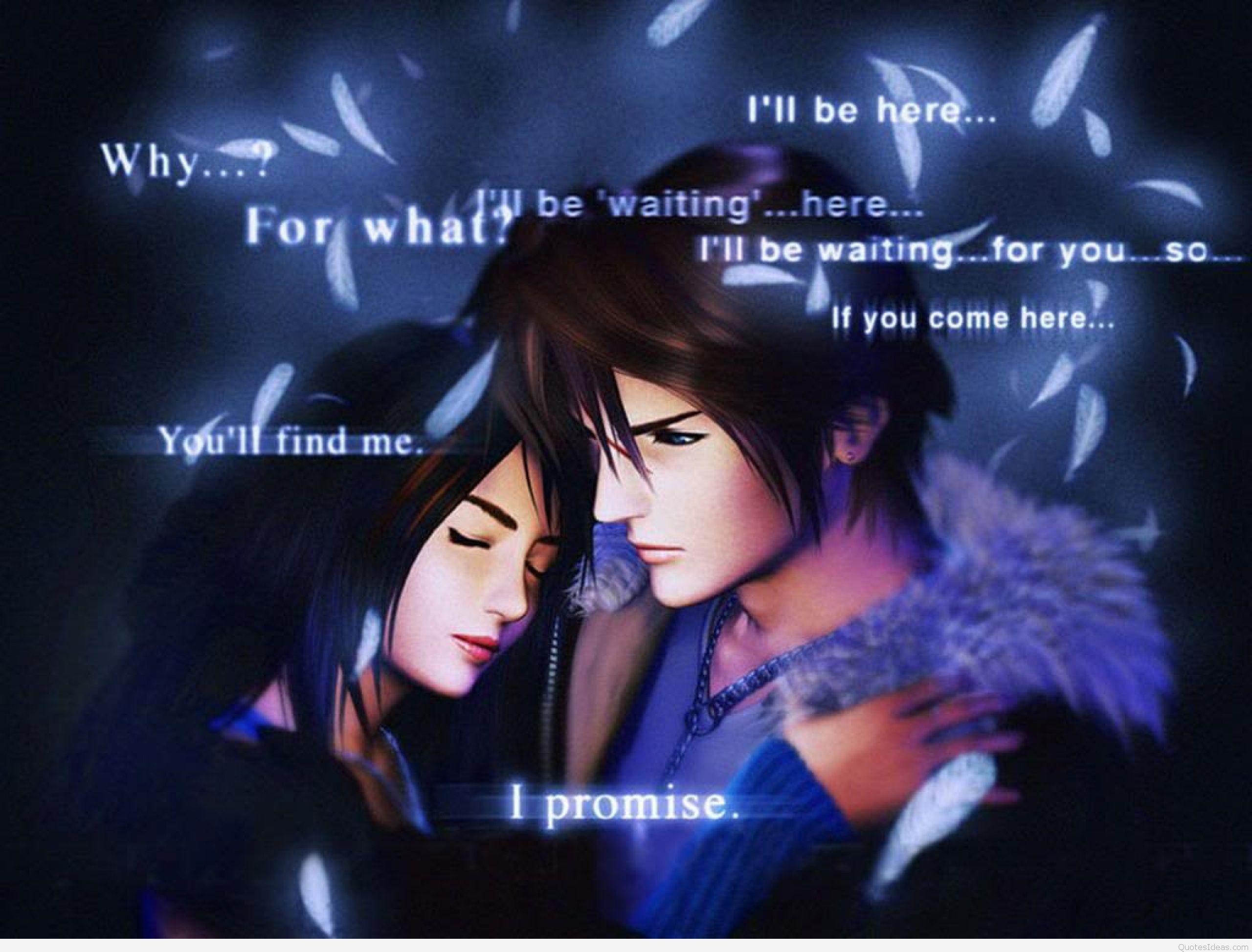2560x1947 Cute Couple Anime Quotes Fantasy 8