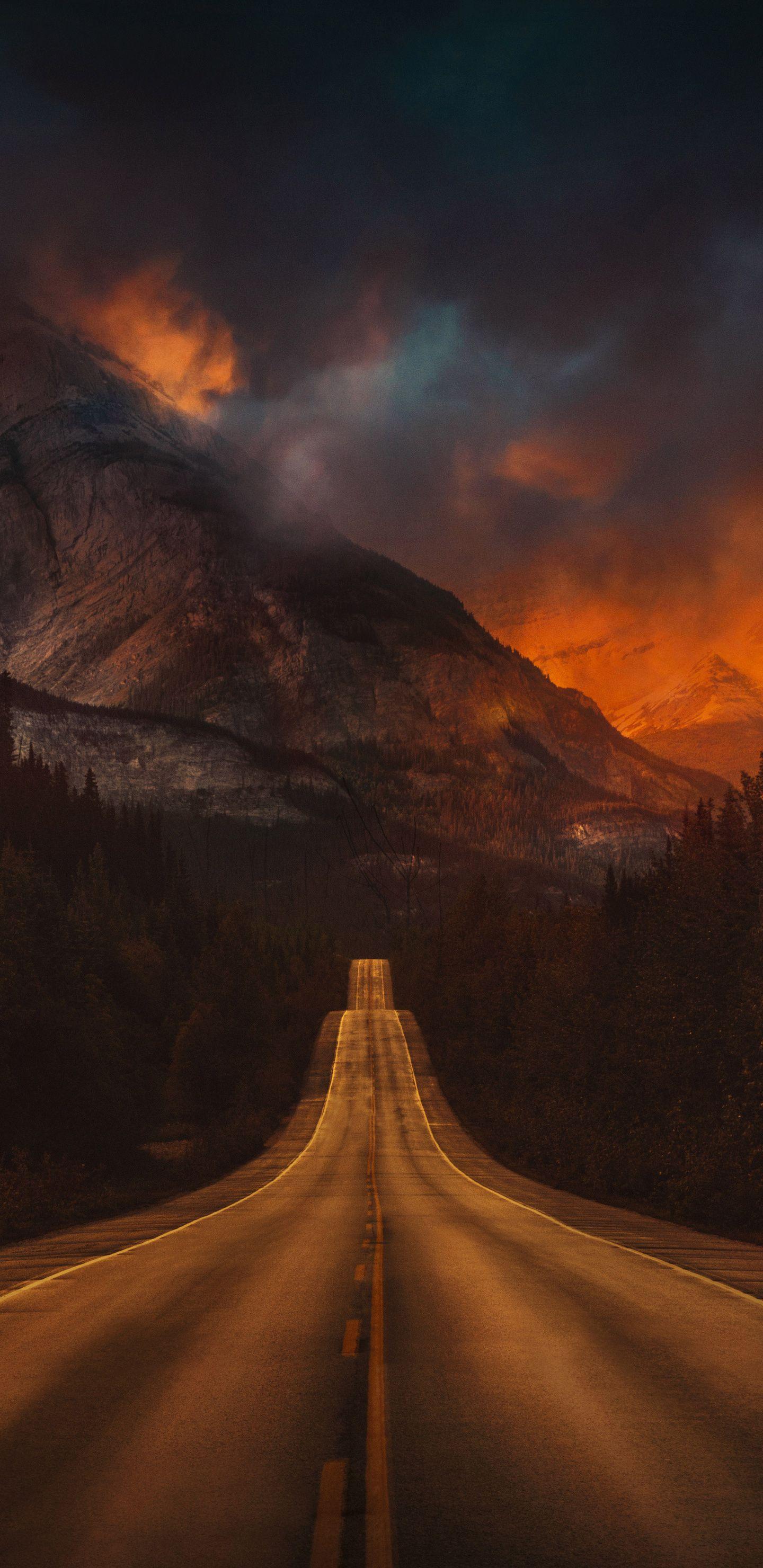 1440x2960 Mountain Nature Night Road 4k Samsung Galaxy Note S S SQHD HD 4k Wallpaper, Image, Background, Photo and Picture