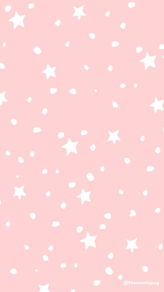 Pink Background With Stars Aesthetic gambar ke 3