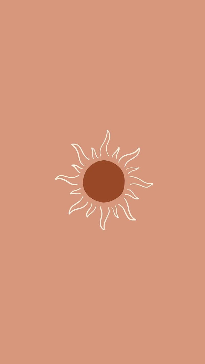 800x1422 Groovy sun, aesthetic, groovy, hippy, orange, , sun, HD phone wallpaper