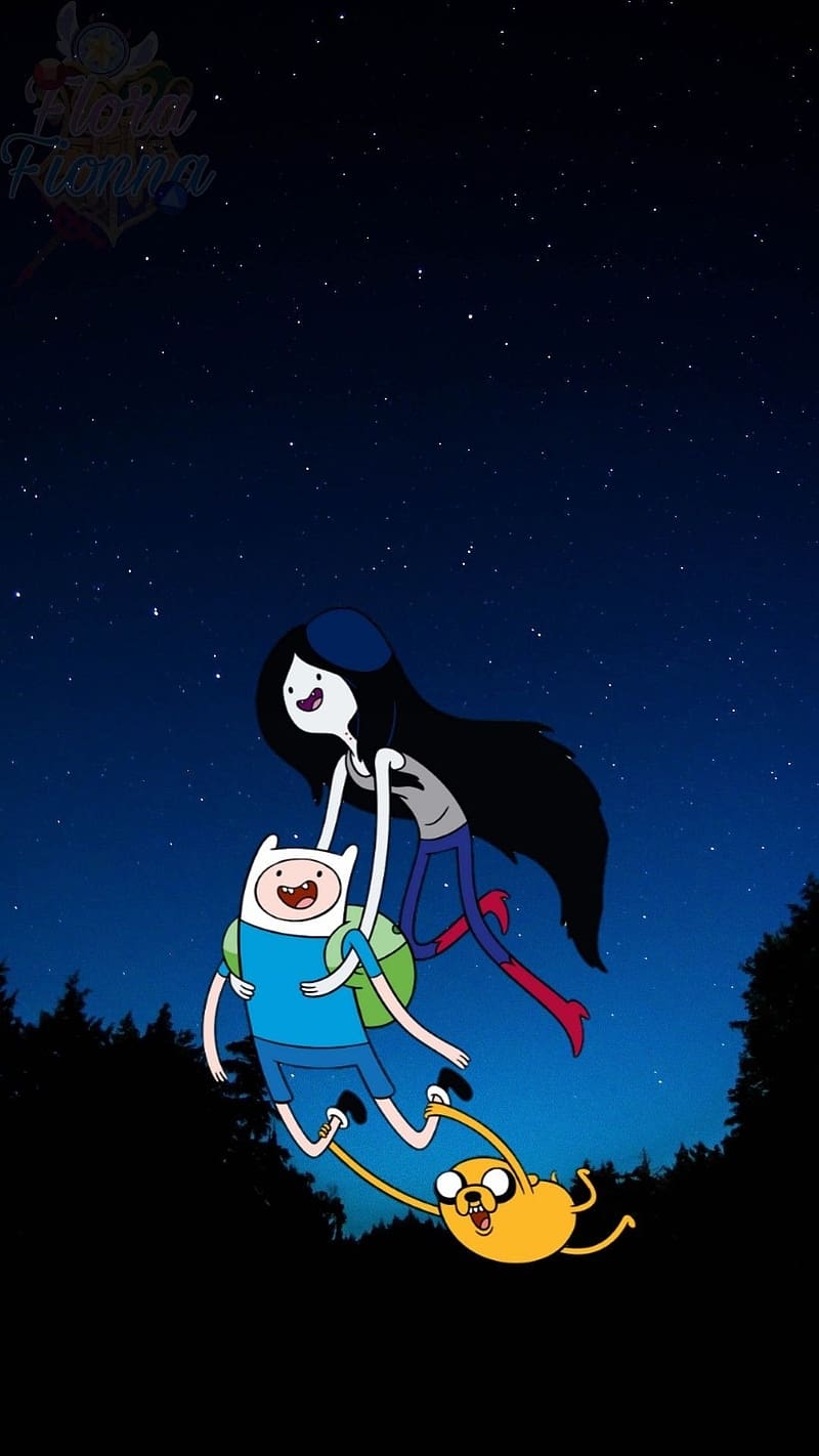 800x1422 Adventure Time, Night Background, animated, finn and jake, HD phone wallpaper