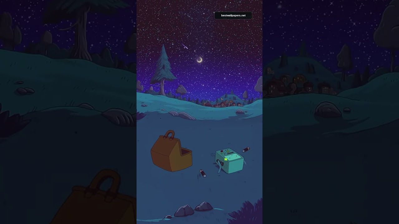 1280x720 BMO Nighttime Adventure Animated Live Wallpaper for Mobile