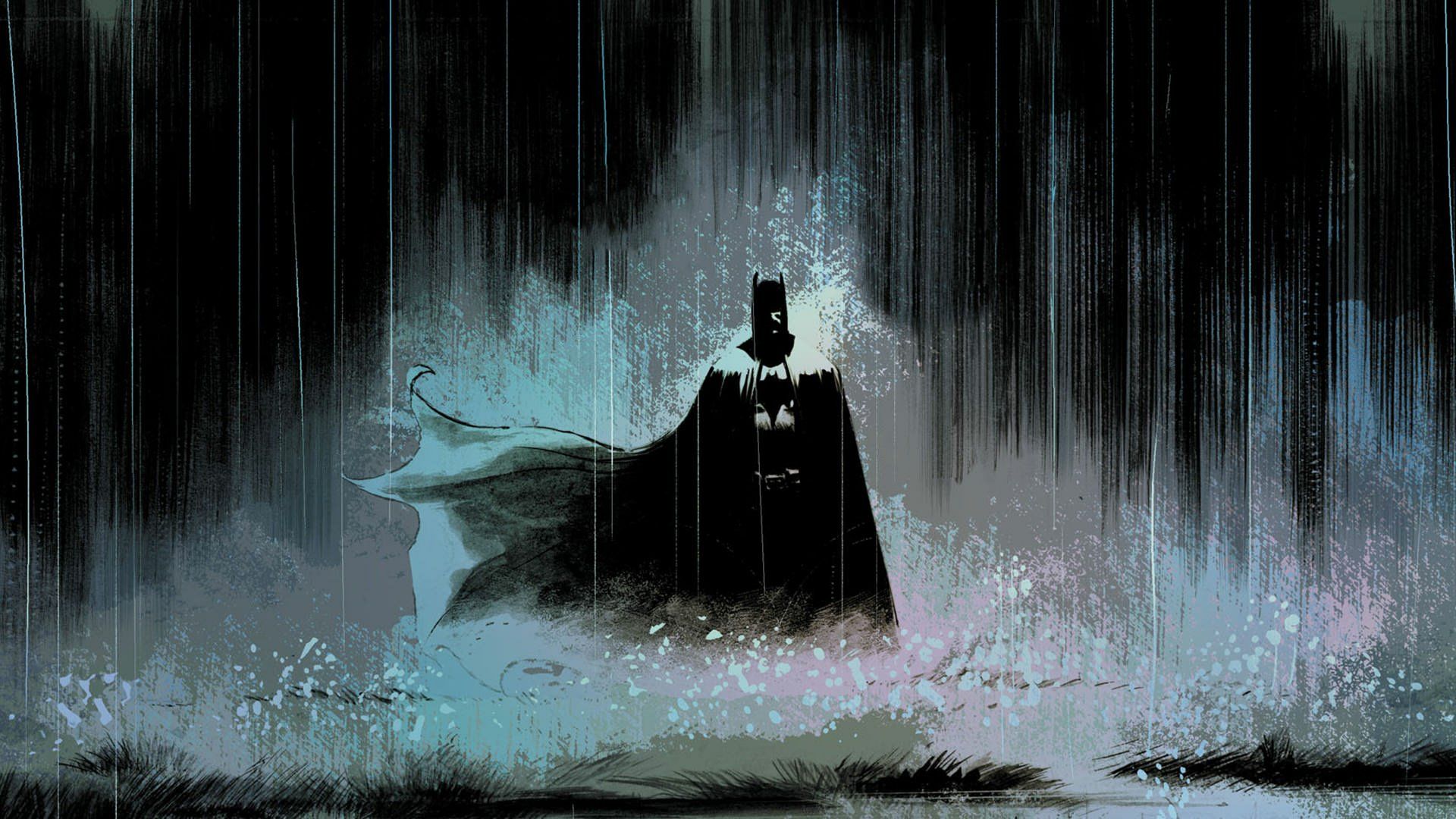 1920x1080 Batman in the Shadows: HD Comic Wallpaperx1080