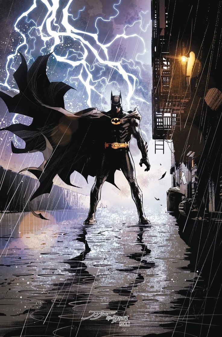736x1117 Batman comic book wallpaper. Batman posing in the rain, Batman sitting in rain, Batman the