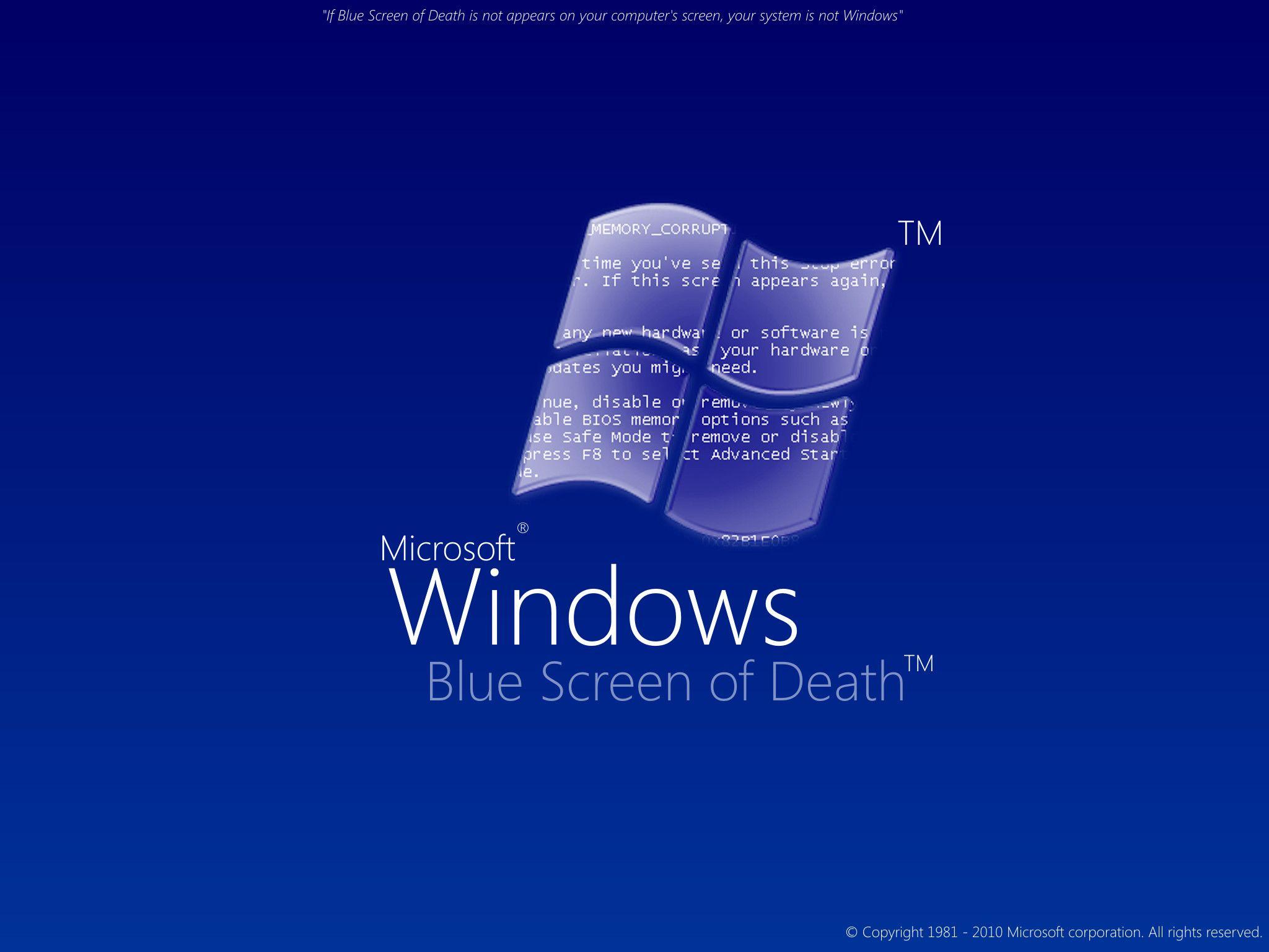 2048x1536 Blue Screen Wallpaper