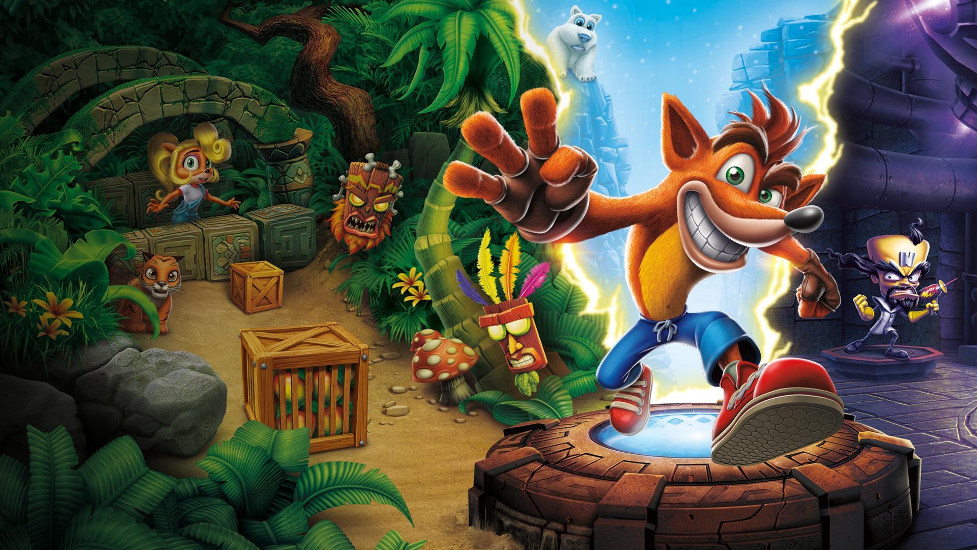 1920x1080 Free Crash Bandicoot (Character) 4K Wallpaper & Desktop HD Background for PC