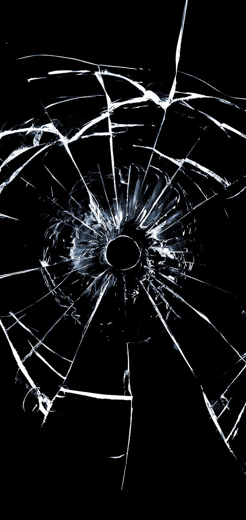 800x1689 Screen cracked, broken, crack, crash, glas, glass, phone, screens, spiders, HD phone wallpaper
