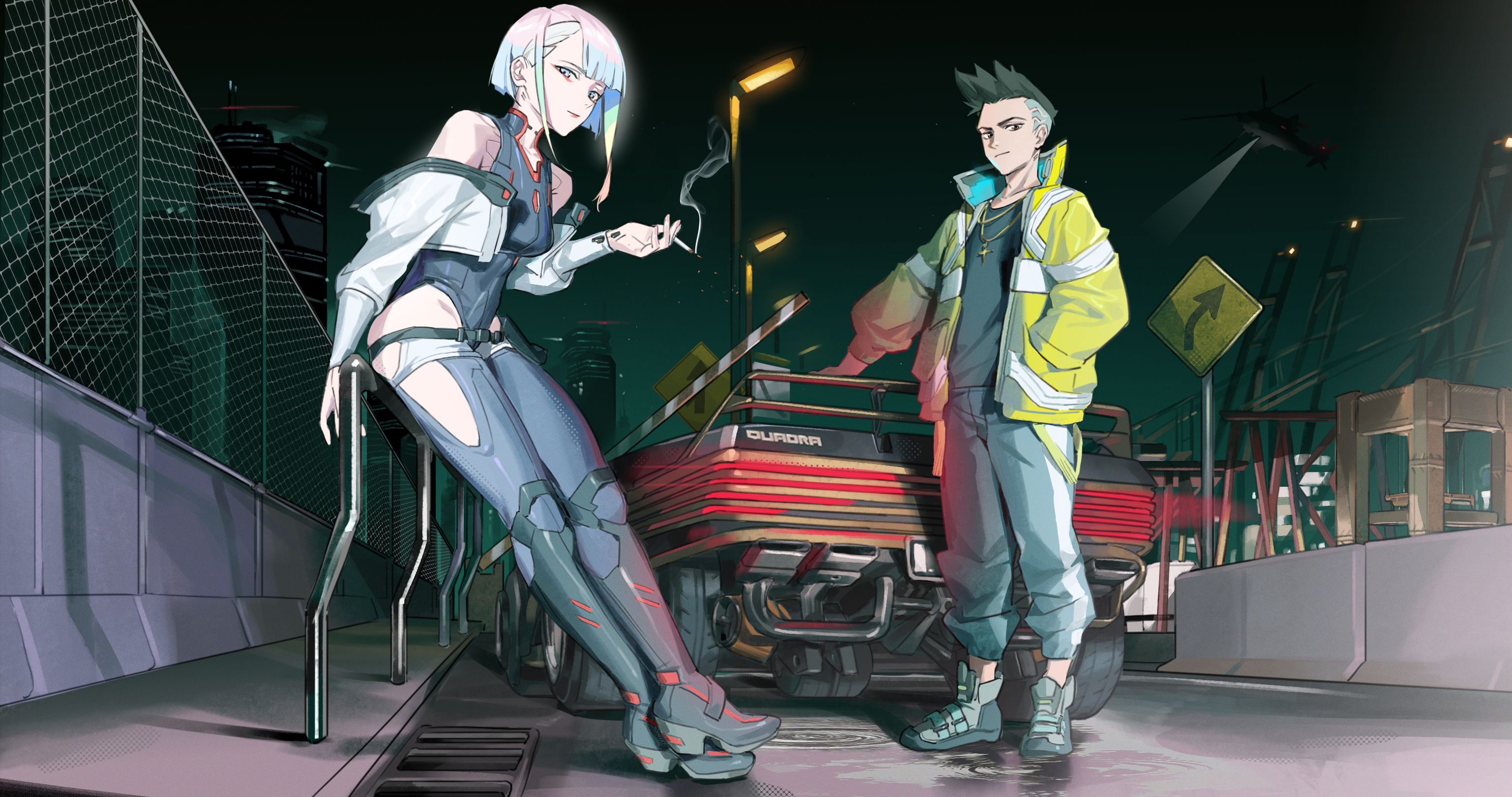 3074x1621 Cyberpunk: Edgerunners HD