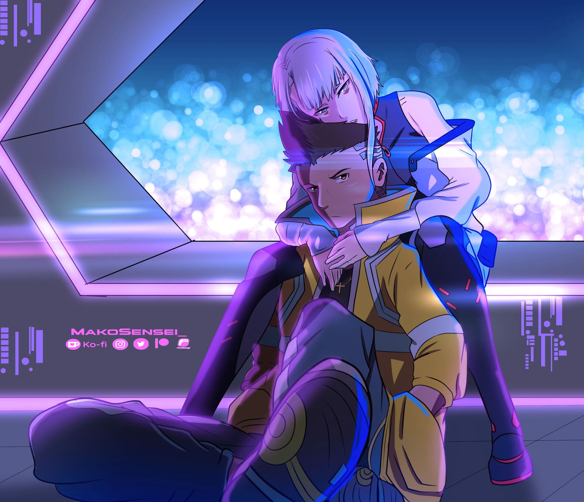 1920x1649 Download Lucy (Cyberpunk: Edgerunners) David (Cyberpunk: Edgerunners) Anime Cyberpunk: Edgerunners HD Wallpaper