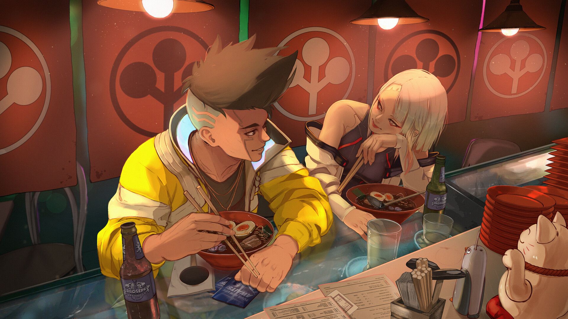 1920x1080 Cyberpunk Edgerunners and Lucy you remember my Promise