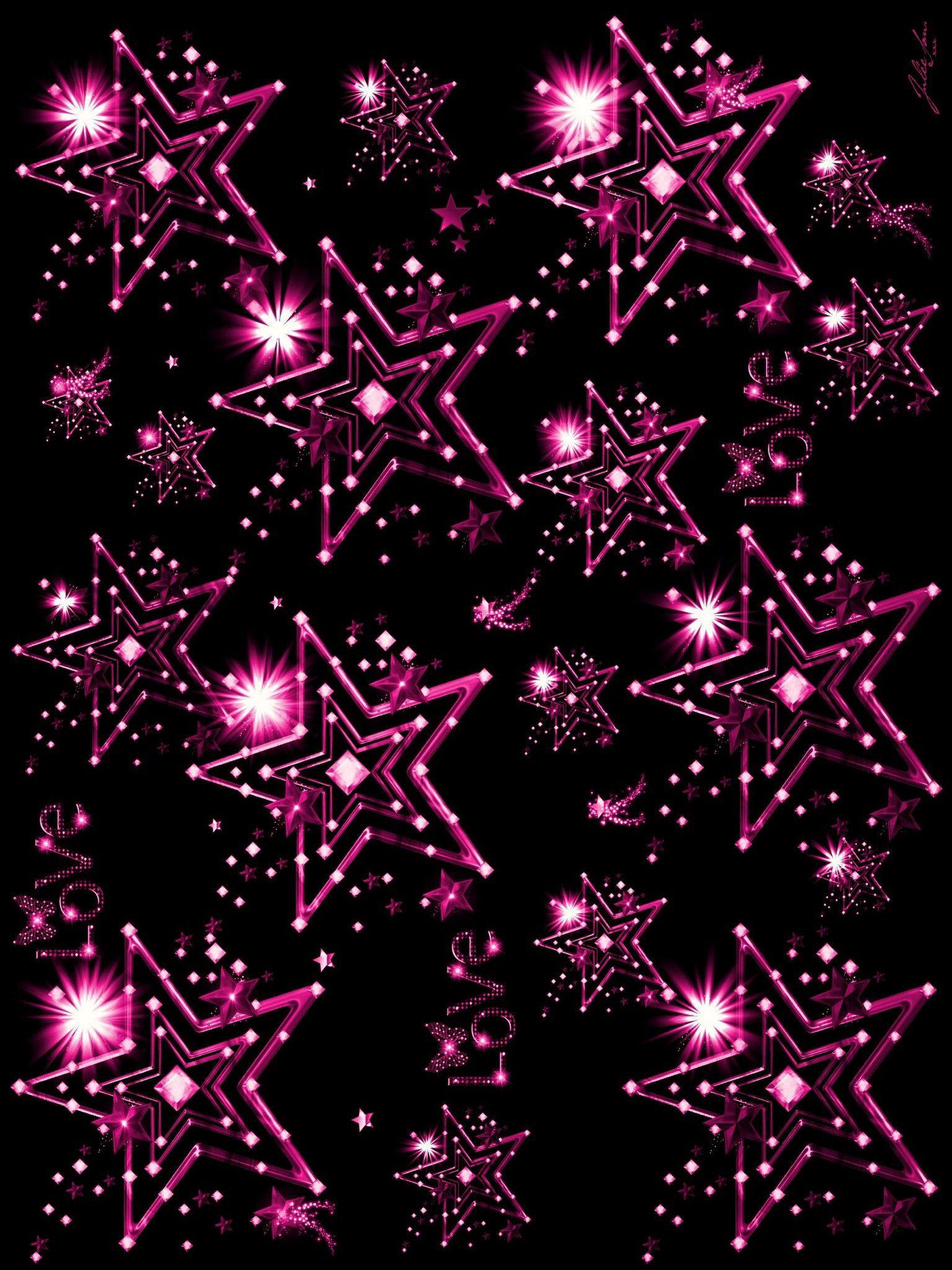 1536x2048 Sparkly Pink Stars Wallpaper Data Src And Pink Stars
