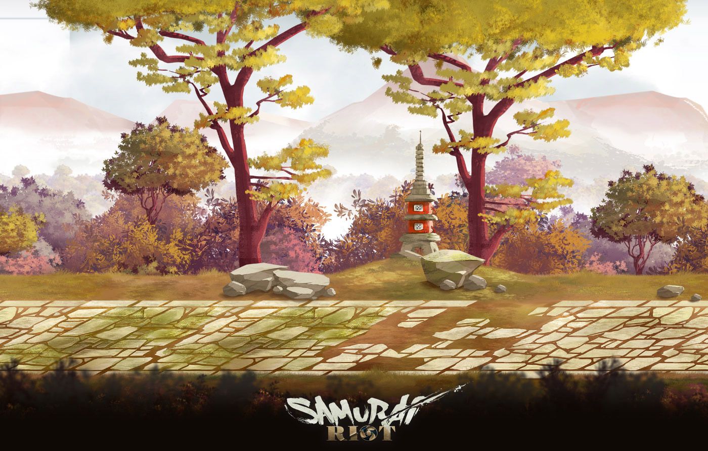 1400x893 Samurai Riot. Environments designs (4). Image - Behance