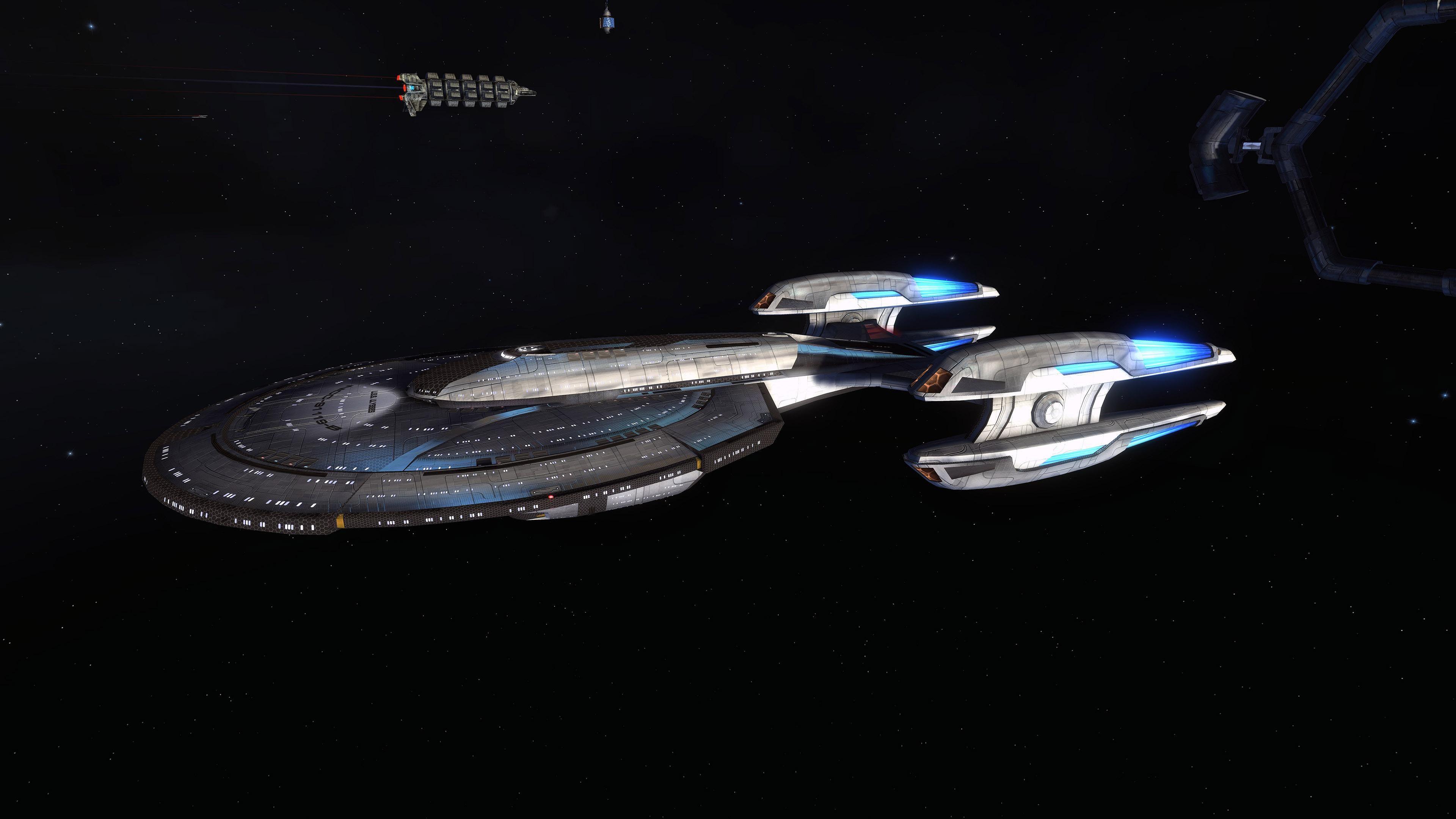 3840x2160 HD Star Trek giant spaceship Wallpaper