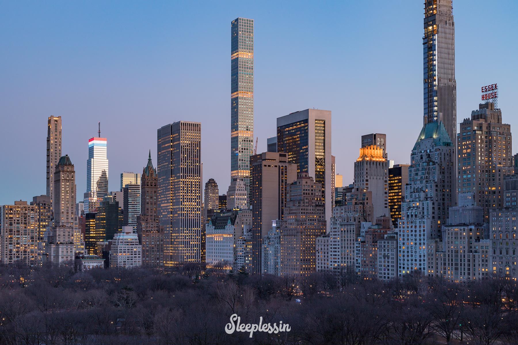 1800x1200 Great night photo of beautiful New York City buildings