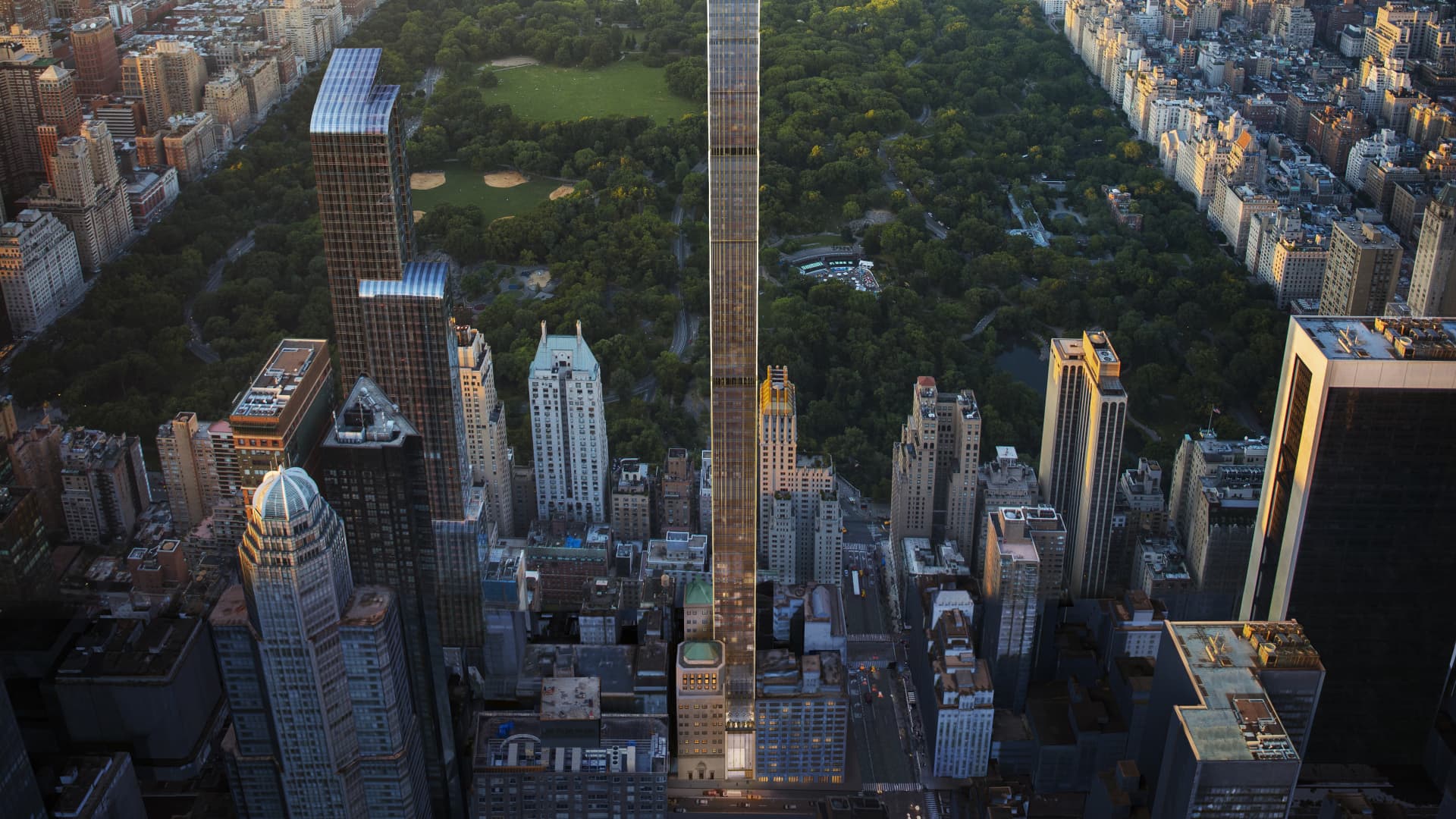 1920x1080 Triplex Penthouse in a New Supertall on Manhattan's Billionaires' Row Lists for $66 Million