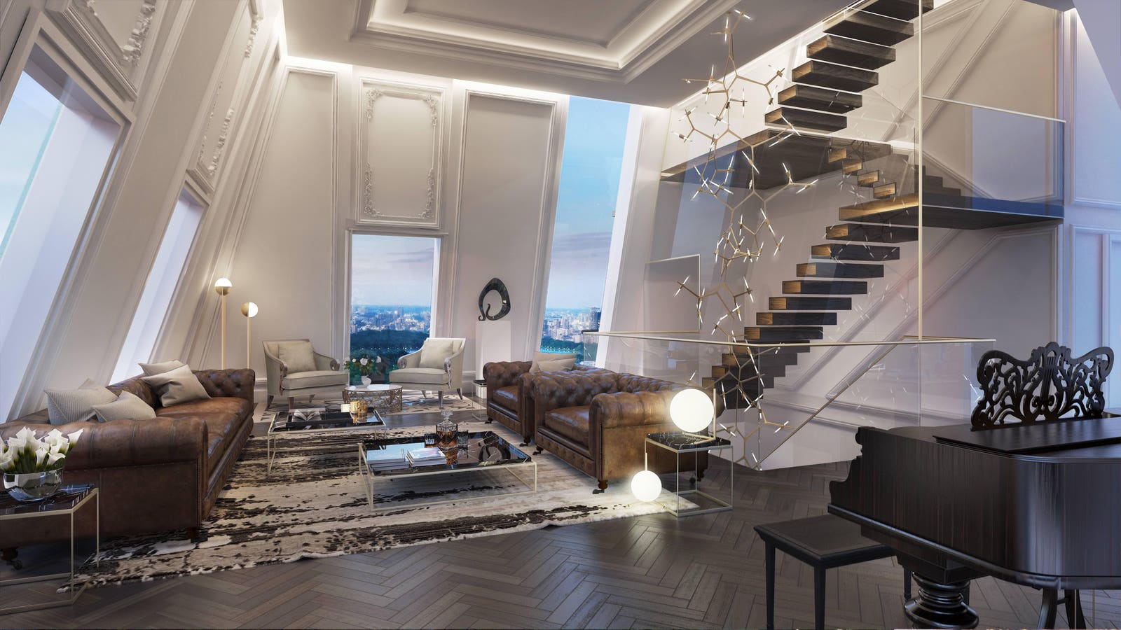 1600x900 The Most Impressive Triplex Penthouse On Billionaires' Row In New York City Can Be Yours For $19 Million