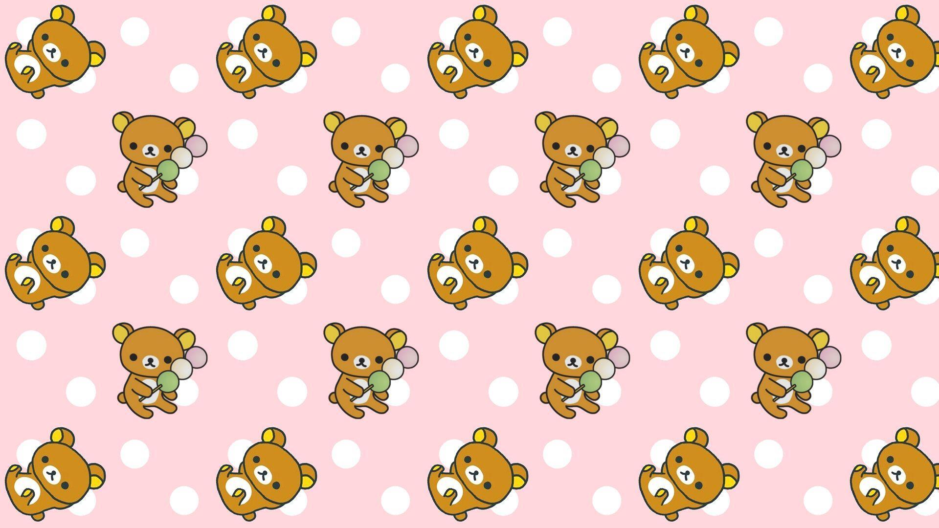 1920x1080 Rilakkuma Polka Dot Parade