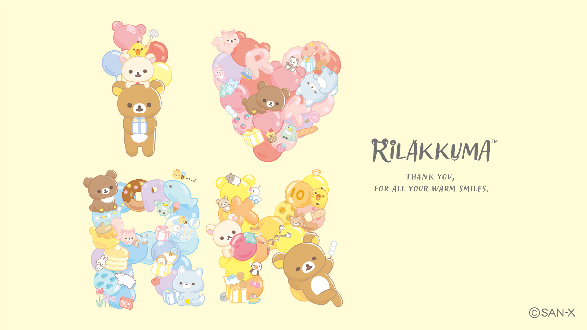 1920x1080 Rilakkuma Thank You For Smiles Wallpaper For Desktop & Mobile