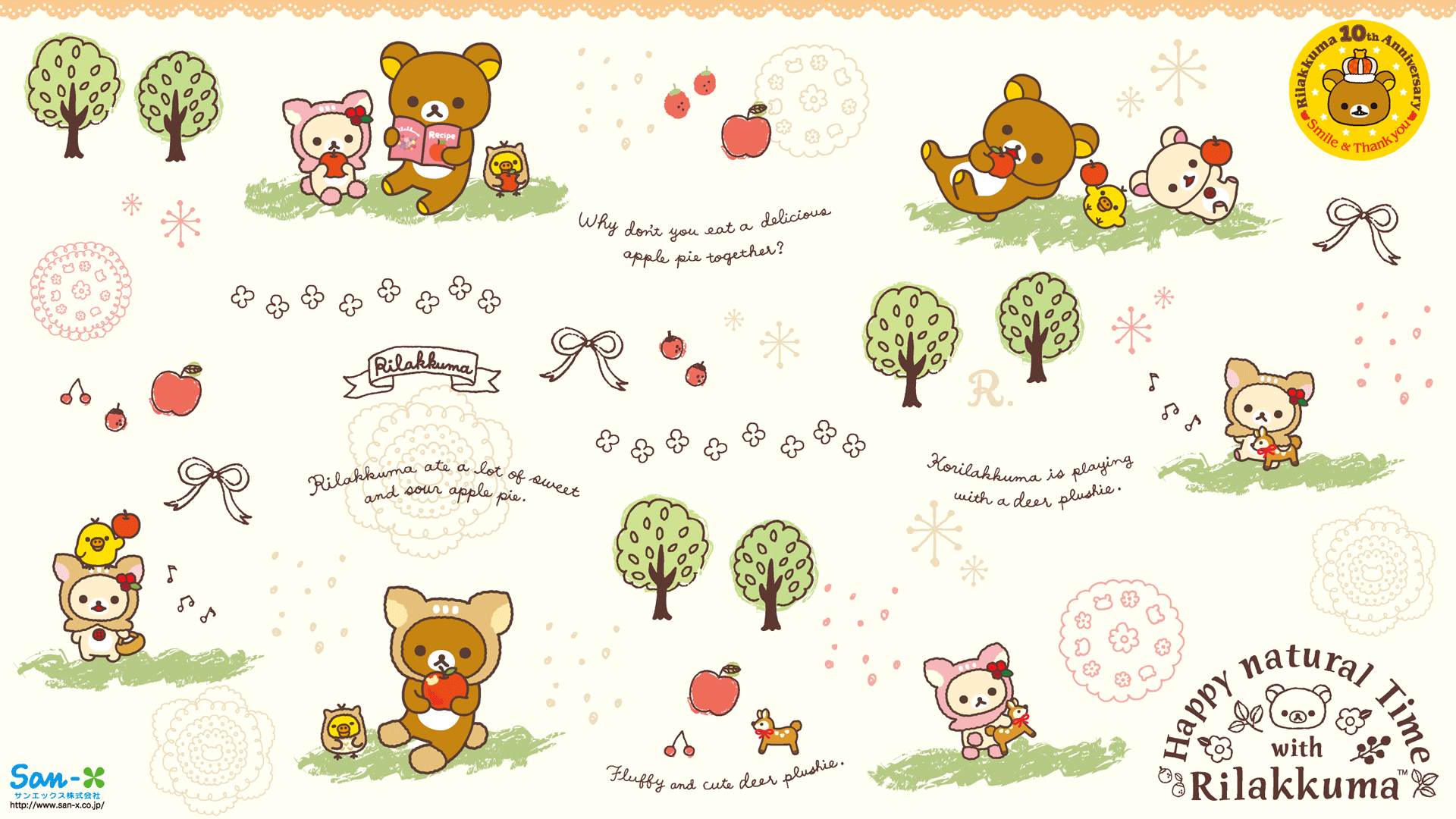 1920x1080 San X Rilakkuma HD Wallpaper
