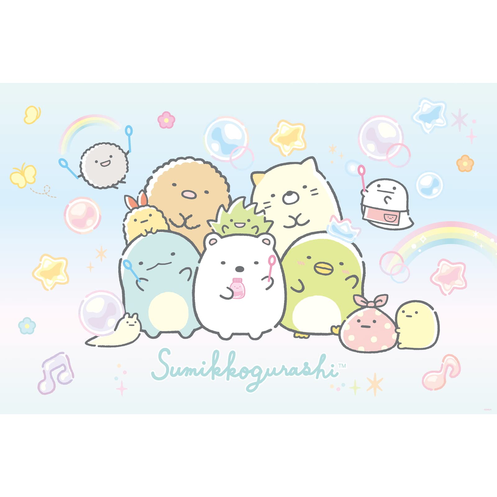 1600x1600 San X Sumikko Gurashi Leisure Sheet Blue Character Mix Design