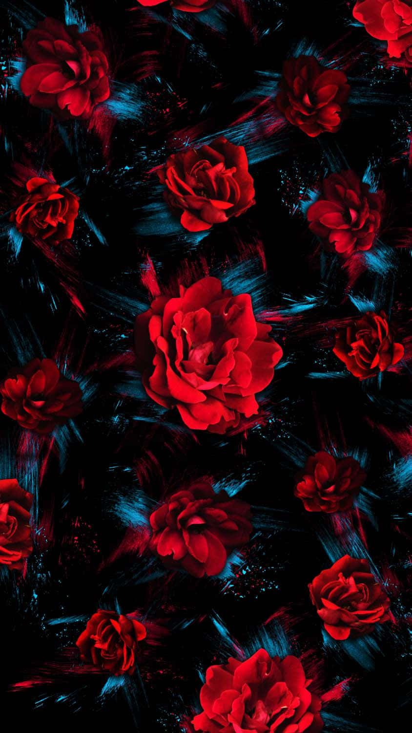 844x1500 Download A Bright and Fragrant Red Flower Wallpaper