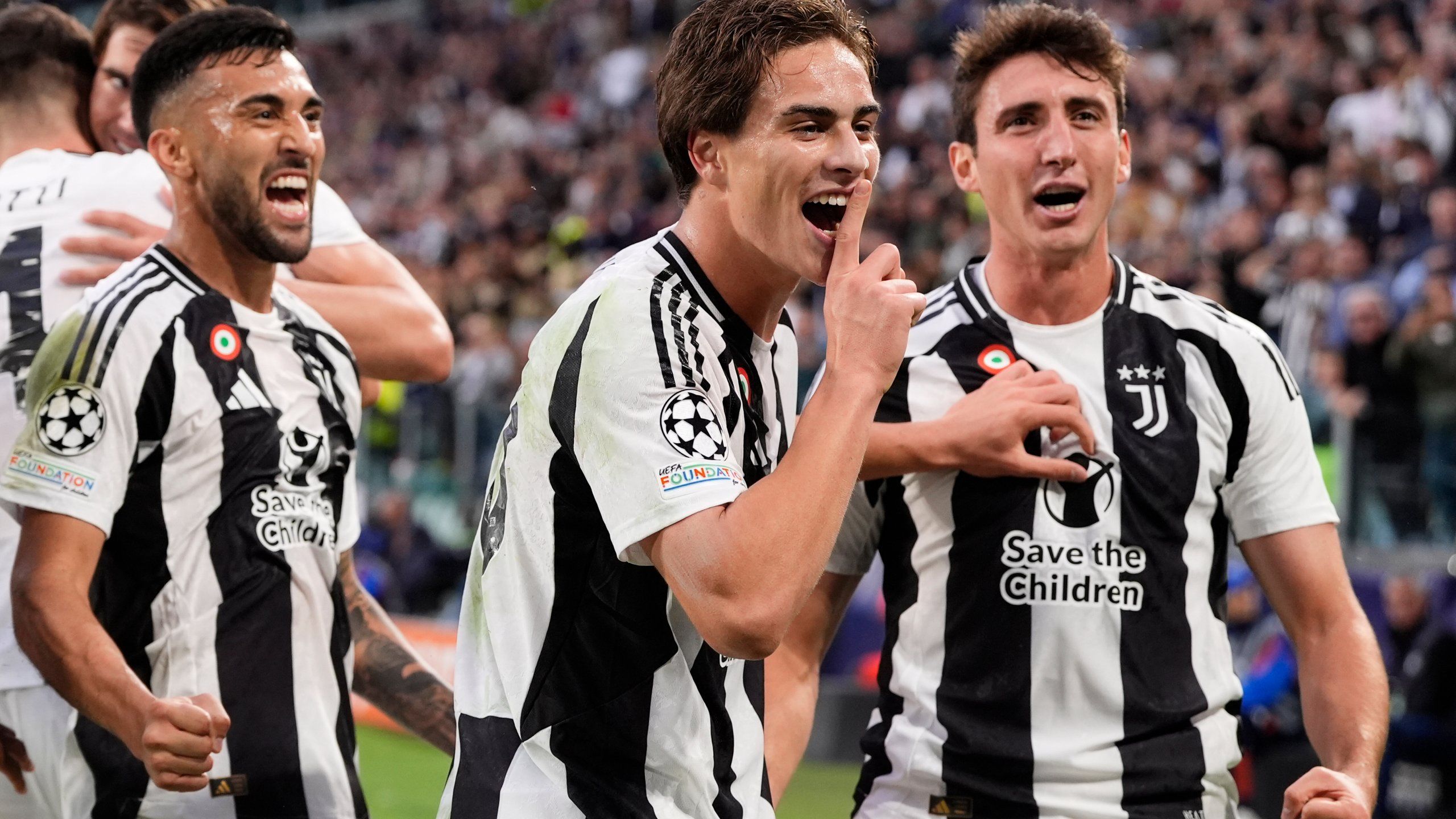 2560x1440 Juventus 19 Year Old Yildiz Breaks Del Piero's Record With 1st Goal Of Revamped Champions League
