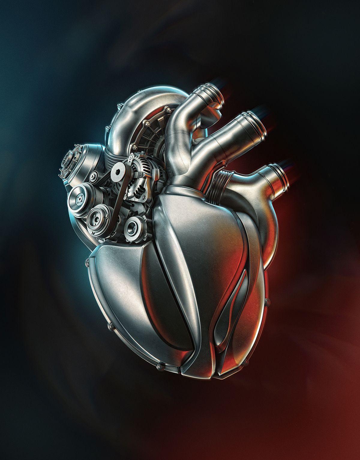 1200x1531 Steel Heart Wallpaper