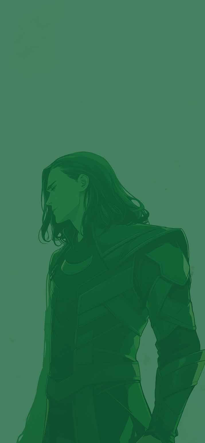 715x1547 Mischievous Loki Green Magic Time Zone Wallpaper
