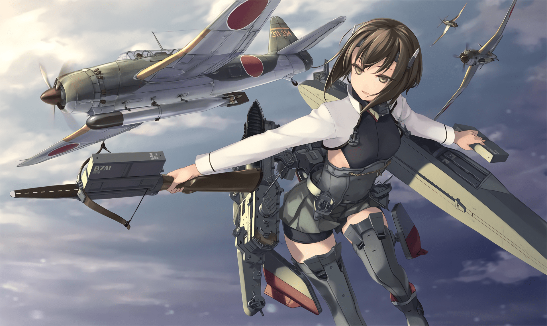 1920x1144 Taihou Soars: Stunning HD Kantai Collection Anime Wallpaperx1144