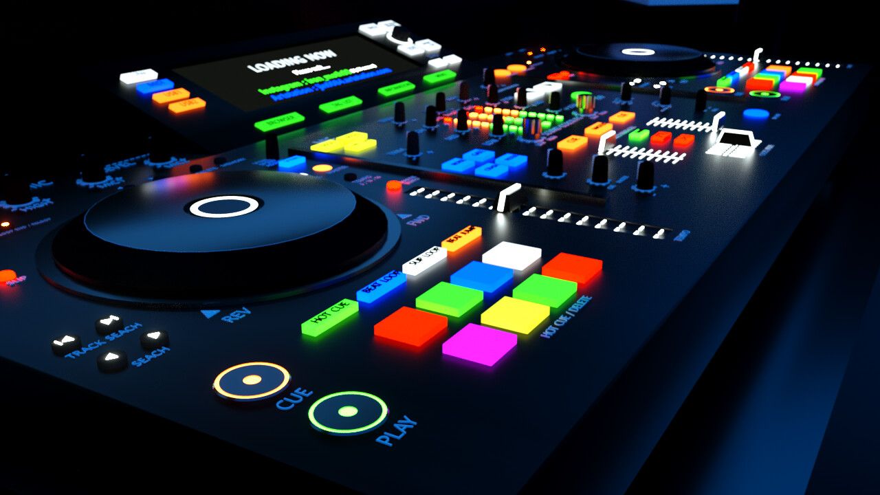 1280x720 DJ Booth And All In One Deck