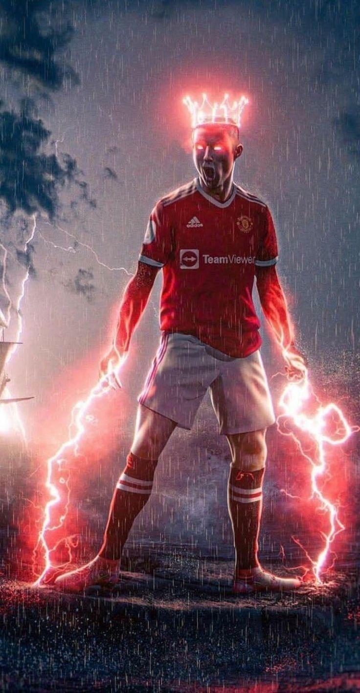 736x1414 Ronaldo wallpaper 4k red