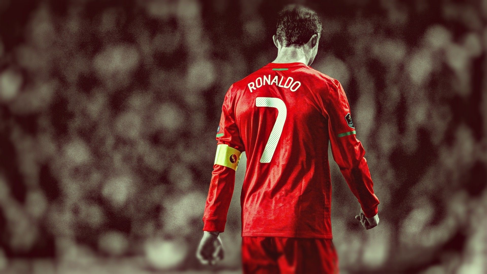 1920x1080 Ronaldo Red Wallpaper