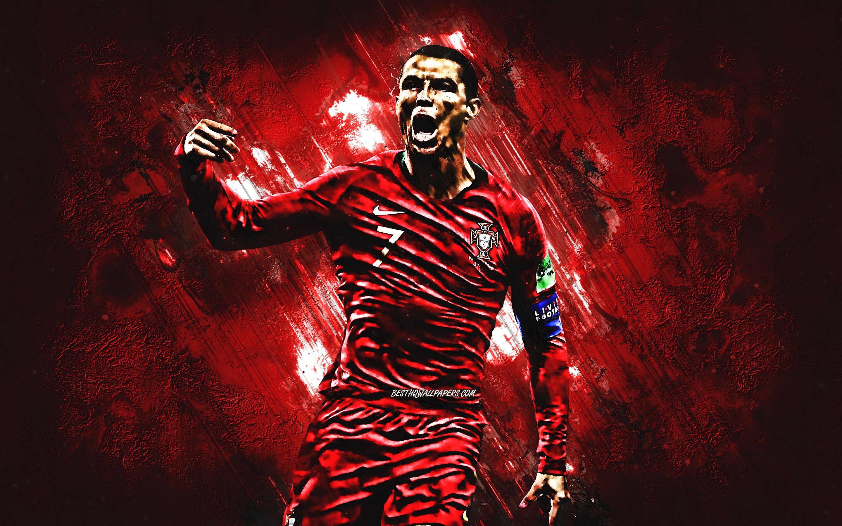 2880x1800 Ronaldo Red Wallpaper