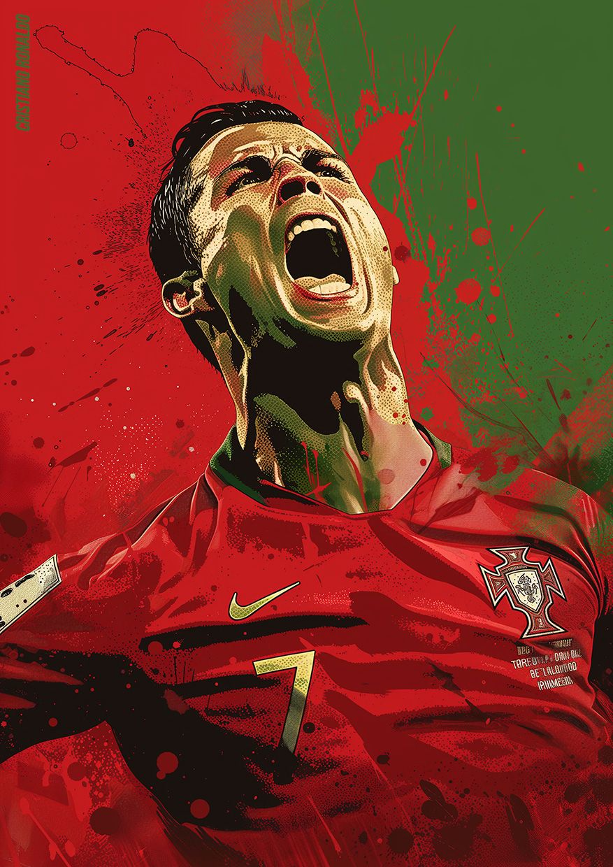 877x1240 Cristiano ronaldo Portugal poster, wallpaper, digital download