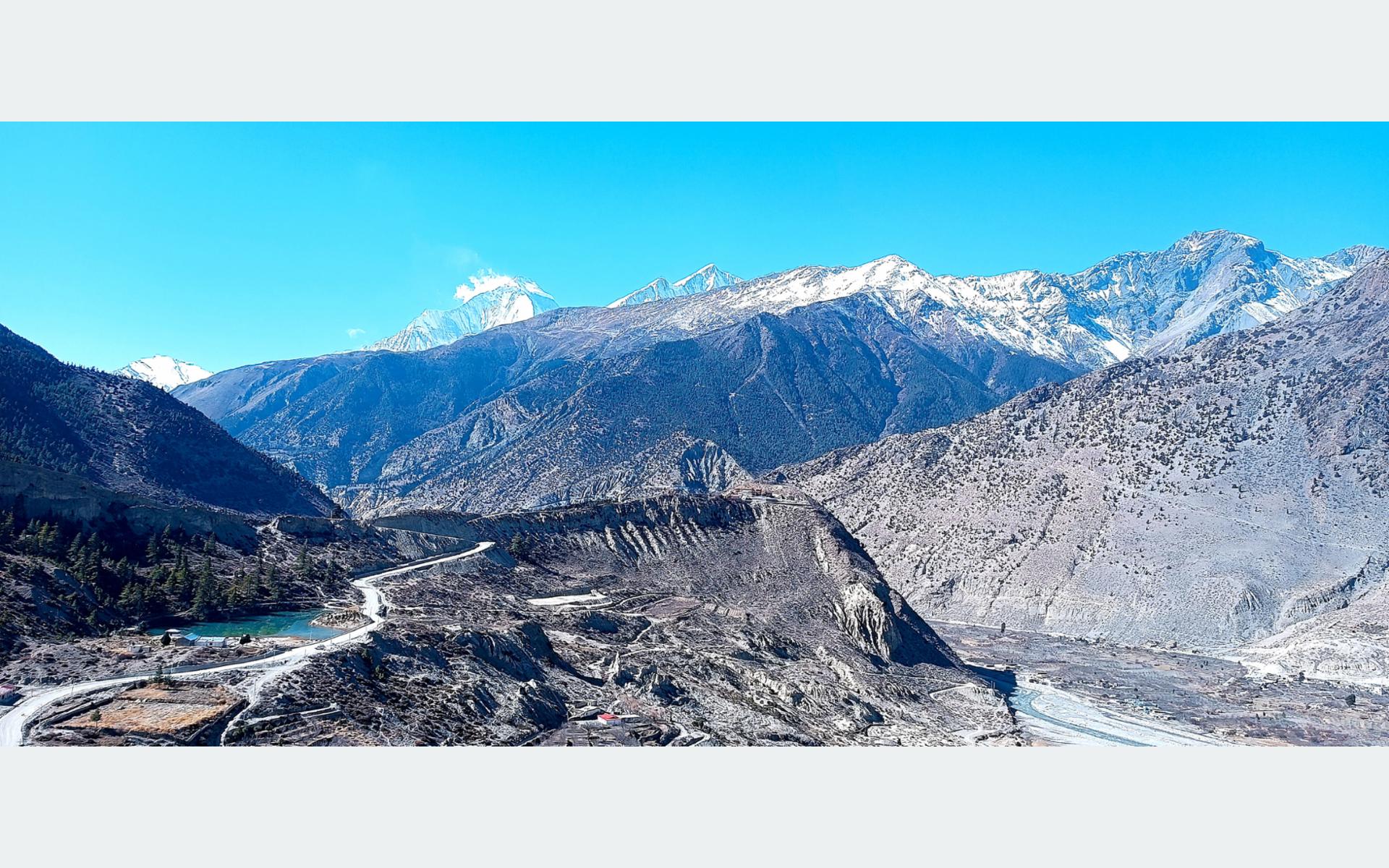 1920x1200 Dhaulagiri Mountain and its surrounding area