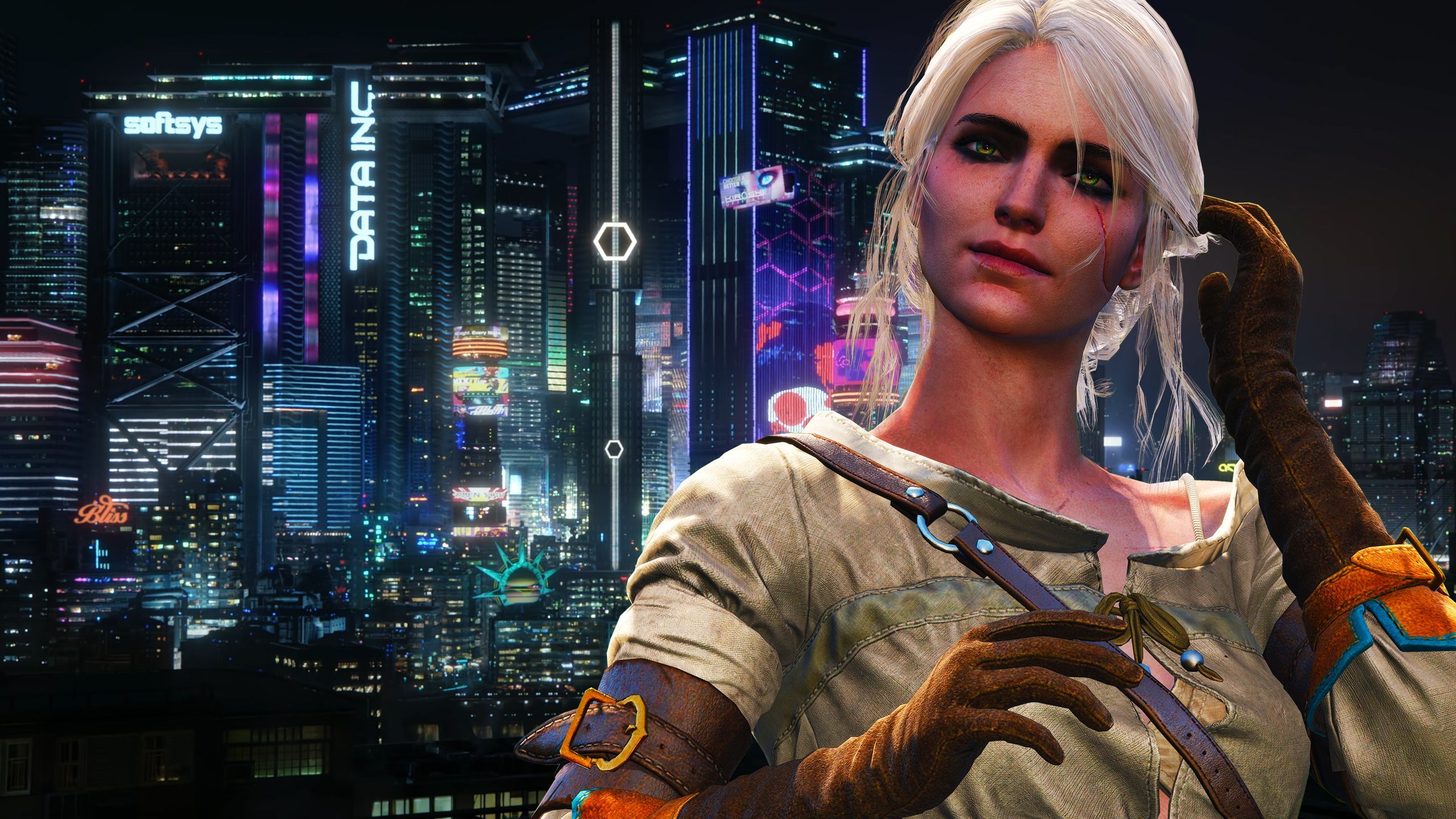 2560x1440 Will Ciri from The Witcher be in Cyberpunk 2077?