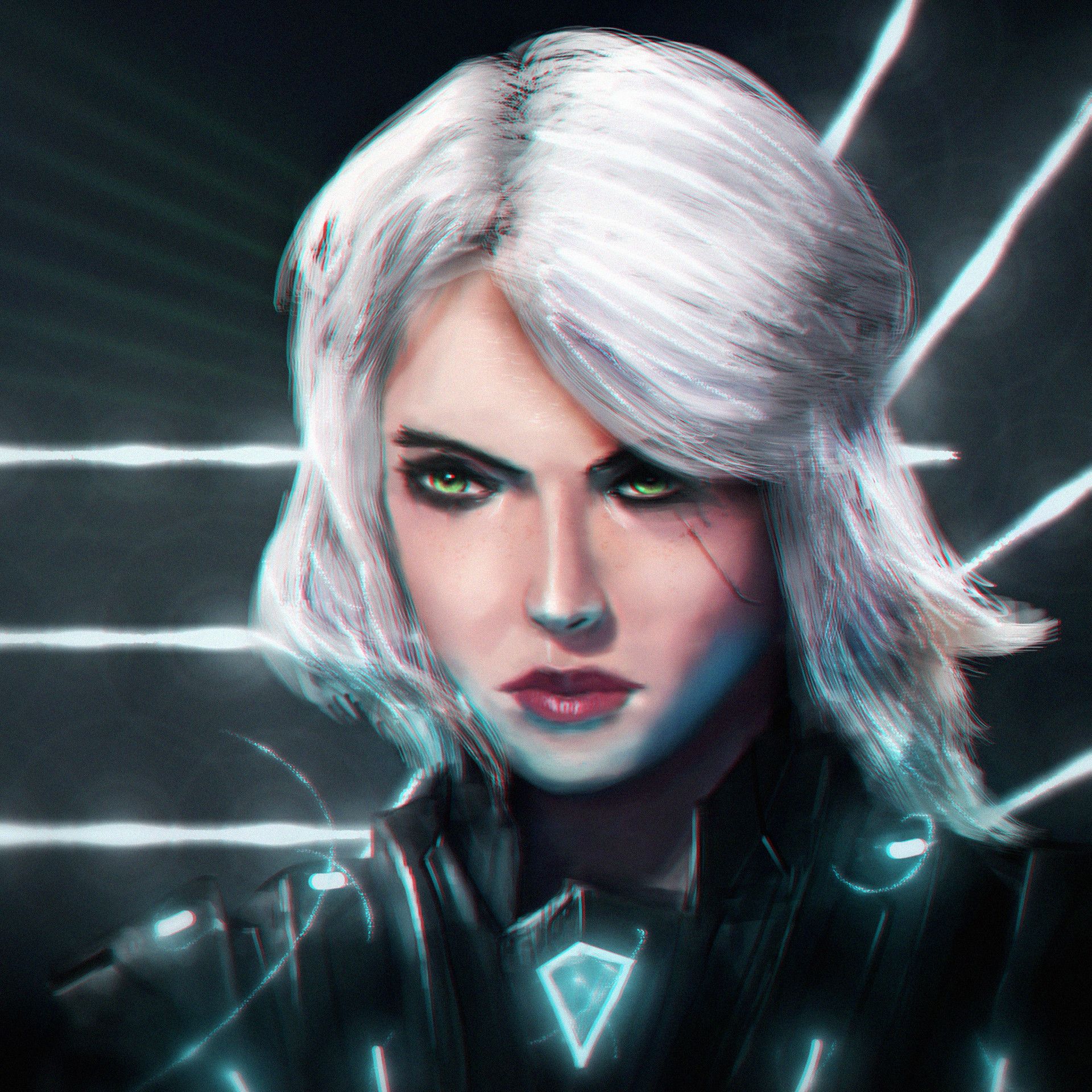 1920x1920 Cyberpunk Ciri,