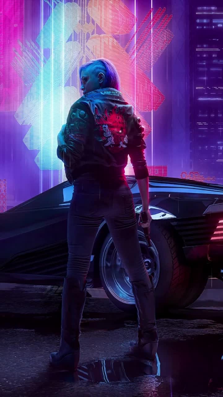 720x1280 Live Phone Cyberpunk Ciri Wallpaper To iPhone And Android Live Wallpaper