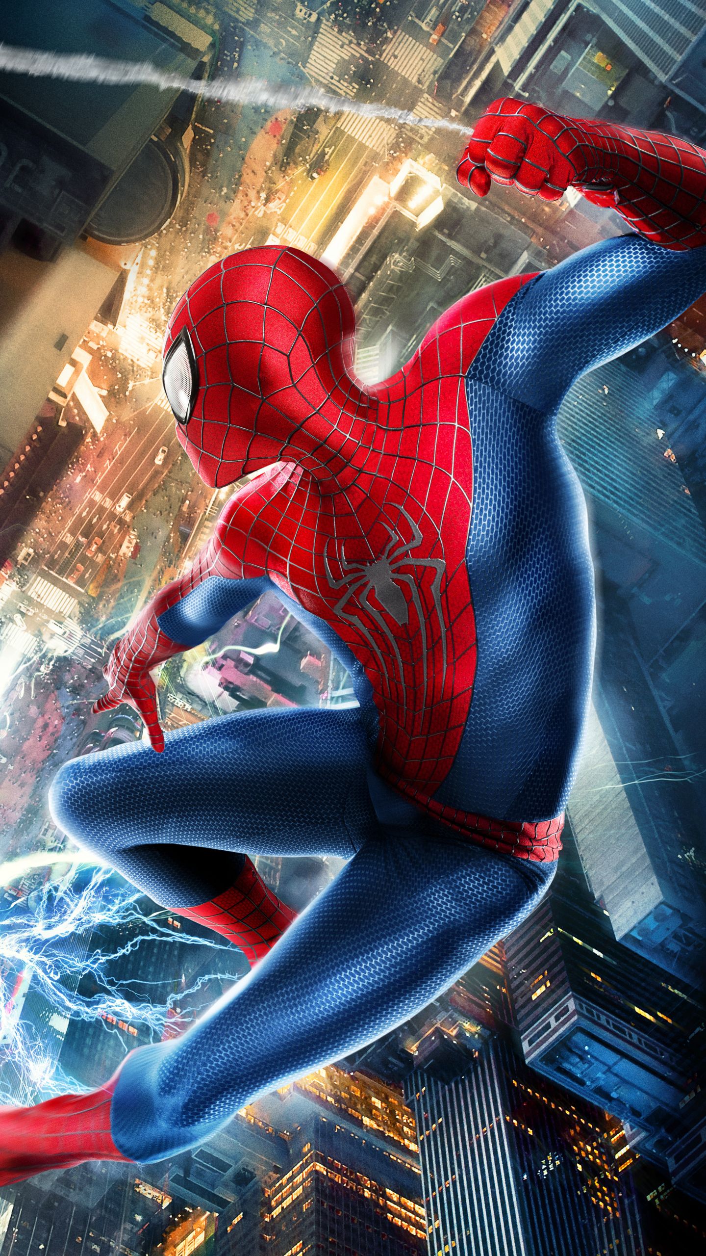 1440x2560 Desktop wallpaper: The Amazing Spider Man Movie, Spider Man, Electro (Marvel Comics) 4K free download for PC. 1141089