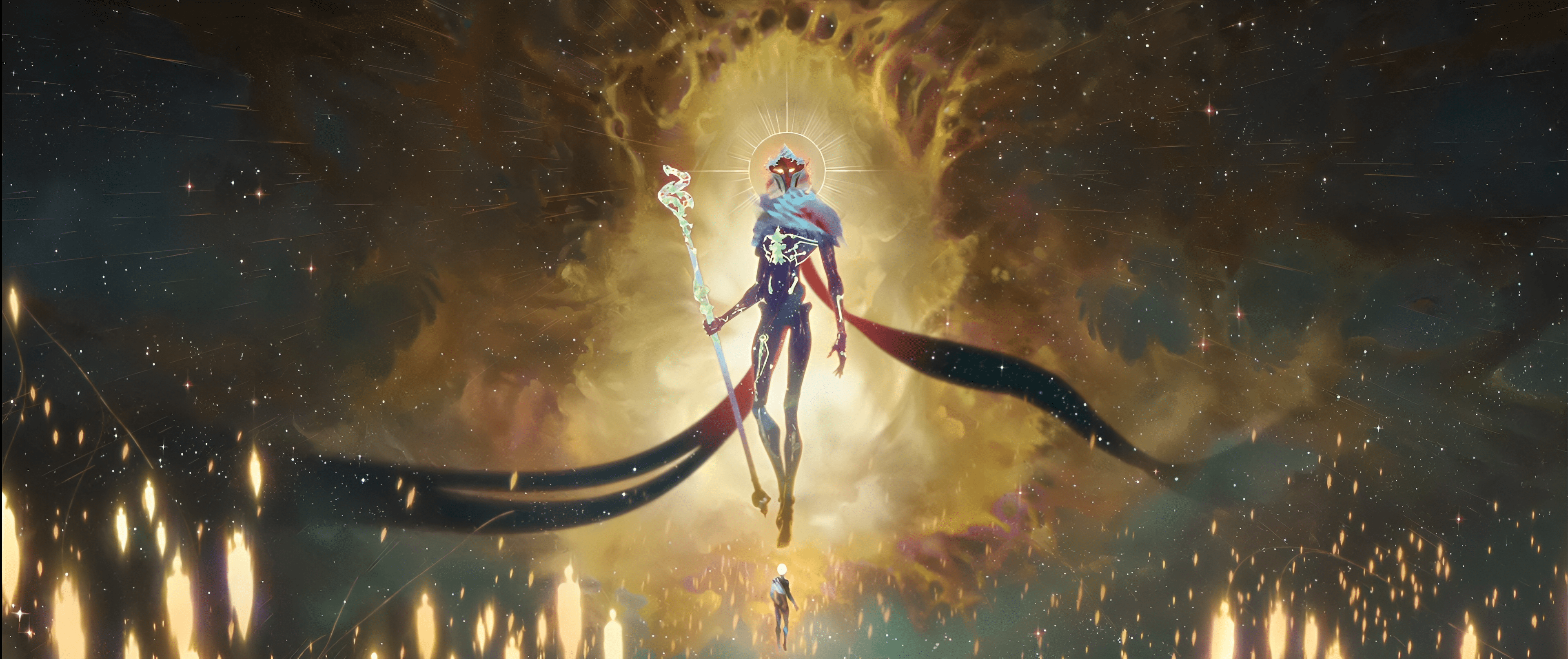3843x1616 Arcane HD Wallpaper: A Glimpse into Enchantmentx1609